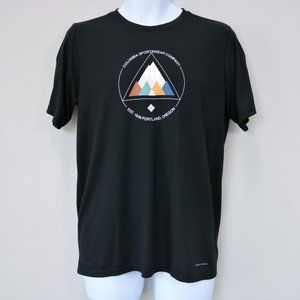 Columbia Sportswear Black Logo Graphic Print Omni-Wick Shirt Men’s Size S